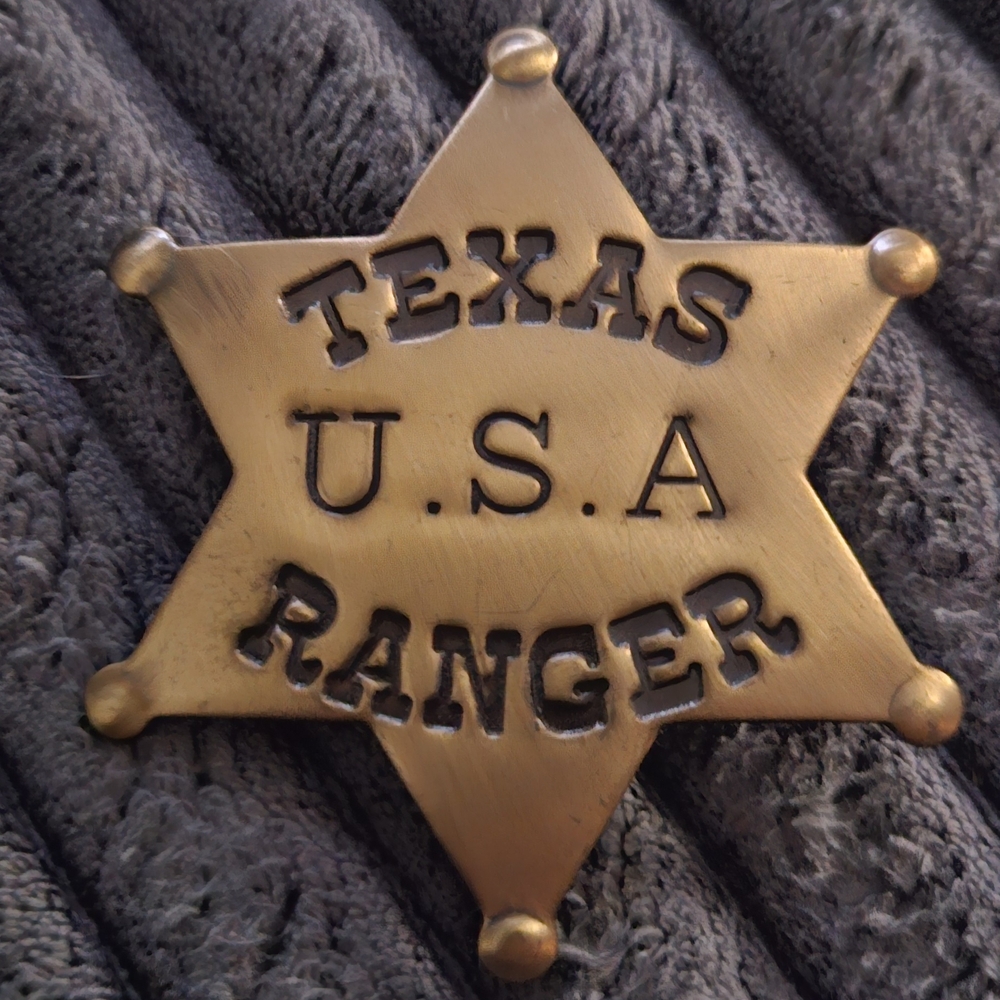 Gold Texas Ranger Badge